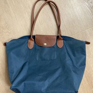 Navy Longchamp Bag